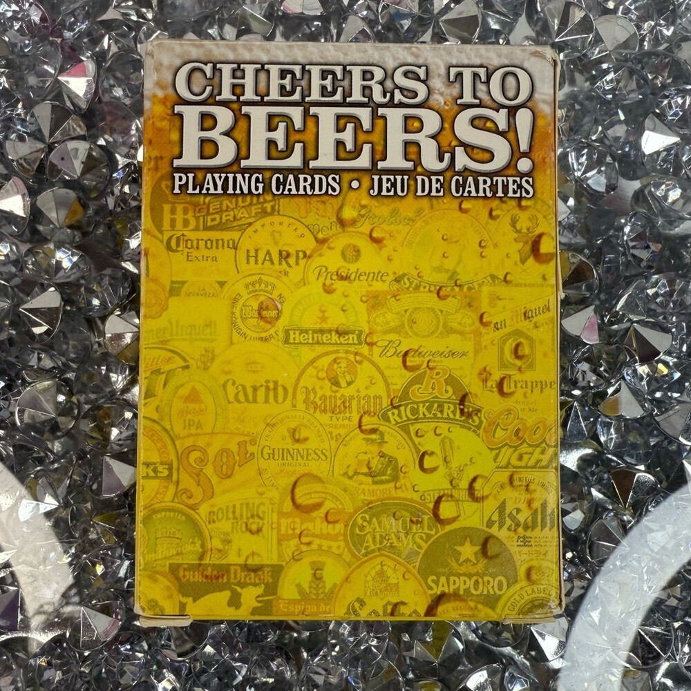 Cheers to Beers! Playing Cards - Yellow Beer Label Design 2015